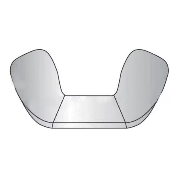 Wing Nut, #10-24, Stainless Steel, 0.47 in Ht, 0.91 in Max Wing Span, 100 PK, Newport Fasteners, Mfr#: 317245-PR-100